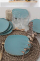 Set farfurii pentru desert, Keramika, 275KRM1274, Ceramica, Turcoaz