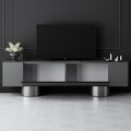 Comoda TV, Bexley, Bohem, Antracit / Argintiu