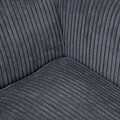 Fotoliu Fossby Faso, Homla, 86x85x108 cm, lemn/catifea din poliester, gri