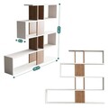 Corp biblioteca, Elegance, Karlin, 120x109x20 cm, Alb/Maro
