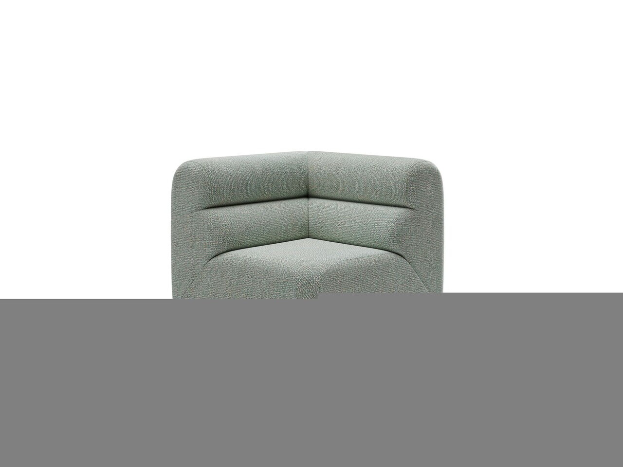 Modul coltar, Neo, Micadoni Home, 100x100x83 cm, tesatura Chenille Silencio, albastru muted