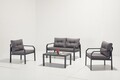 Set mobilier de gradina, Clara, Arya, Cadru: 100% ALIMINIUM, Antracit