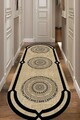 Covor, CLR-4080OVAL-27, 100x250 cm, Poliester, Negru