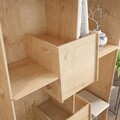 Corp biblioteca, Zena Home, Pana, 83x138x27 cm, PAL, Stejar