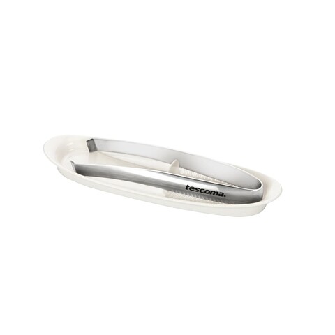 Penseta alimentara cu tavita pentru oase de peste Presto, Tescoma, 18 cm, inox/plastic, argintiu/alb