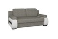 Canapea extensibila 3 locuri ELTAP, Laura, 202x79x84 cm, lemn/poliester, bej/alb