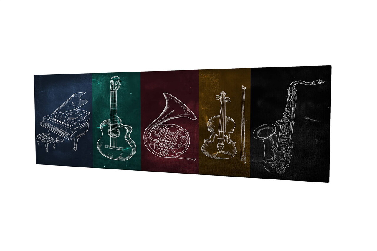 Tablou decorativ, PC027, Canvas, 30 x 80 cm, Multicolor — imaginea 3