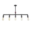 Lustra, Evila Originals, 791EVL2506, Fier, Negru