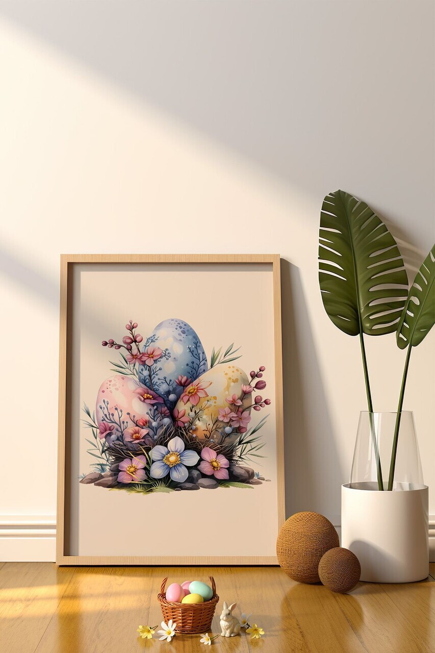 Tablou decorativ, Arteastermodel17-5070, MDF, Multicolor — imaginea 2