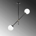Lustra, Opviq, 892OPV1931, Metal, Alb/Negru