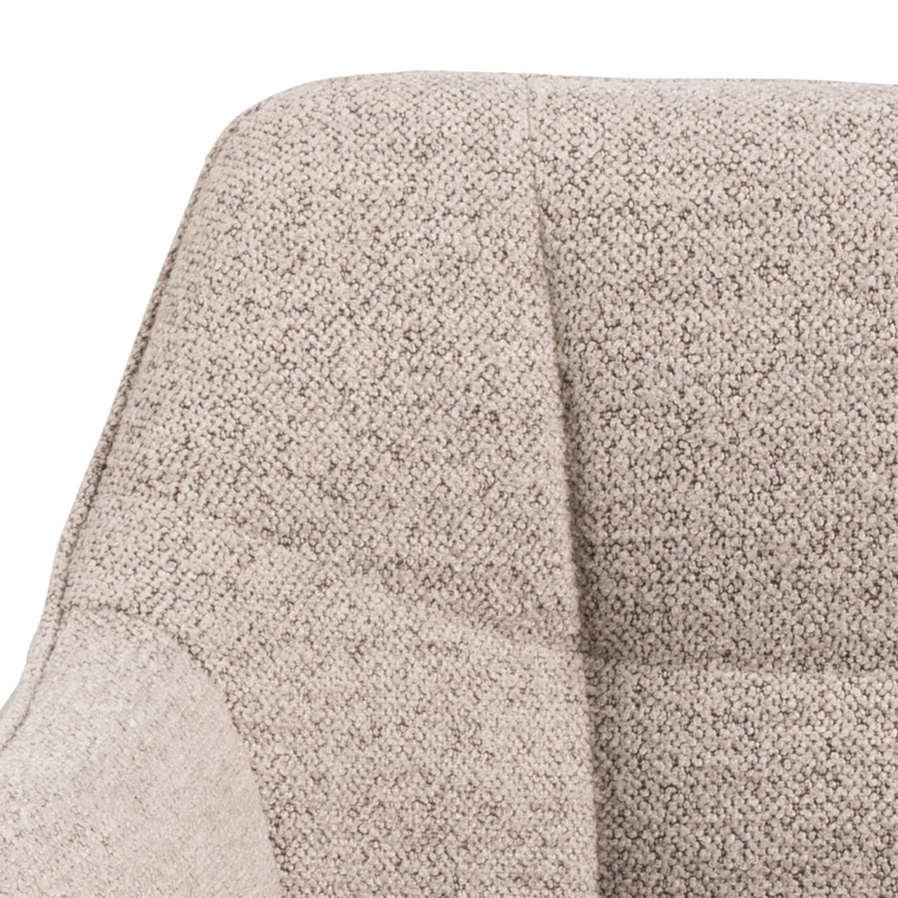 Scaun Brenda, Actona, 59x54.5x84.5 cm, tesatura Boucle/otel, bej