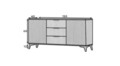 Comoda ELTAP, Entsian, 150x40x72 cm, PAL/ABS, stejar