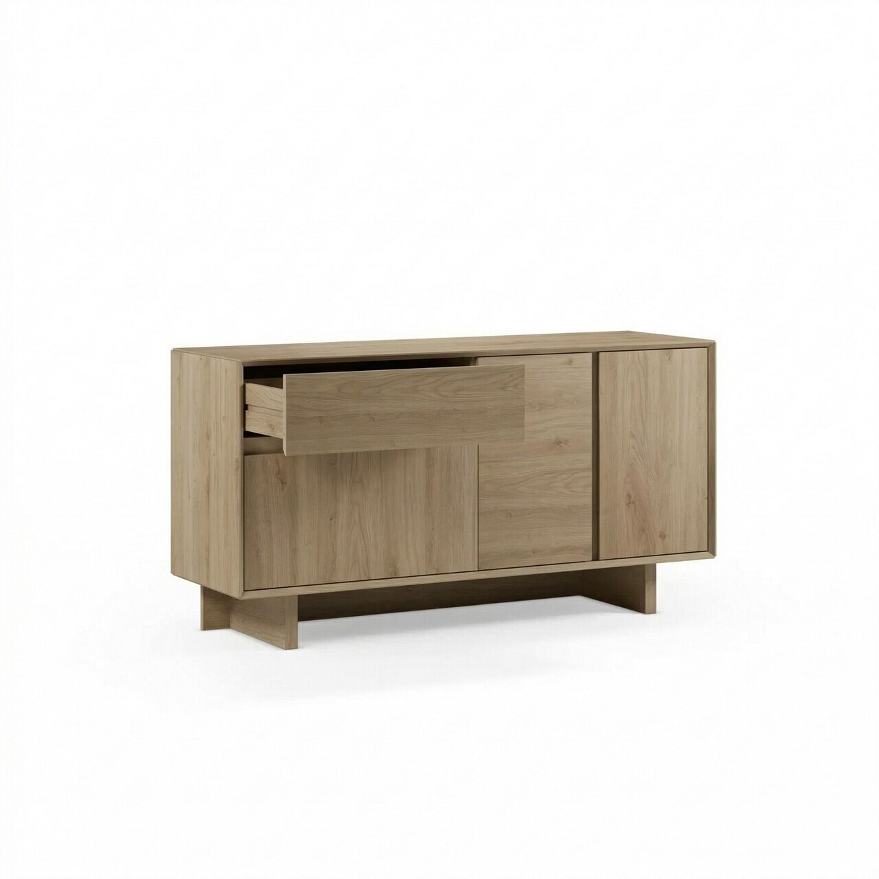 Consola, Hanah Home, Carpi, 146x76x45 cm, PAL, Maro — imaginea 6