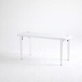 Banca, Logg, Khalkeus , 90x45x30 cm, Alb