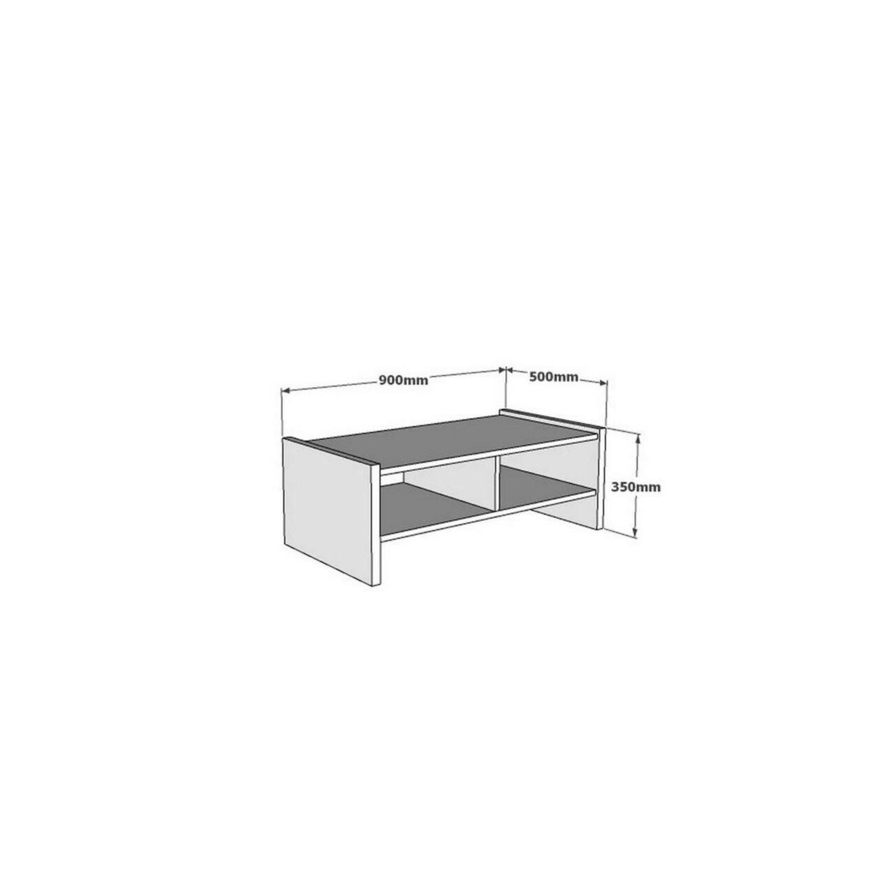 Masuta de cafea, Hanah Home, Pera, 90x35x50 cm, Maro - imagine 6