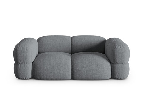 Canapea 3 locuri, Loretto, Cosmopolitan Design, 210x100x68 cm, tesatura structurata, gri