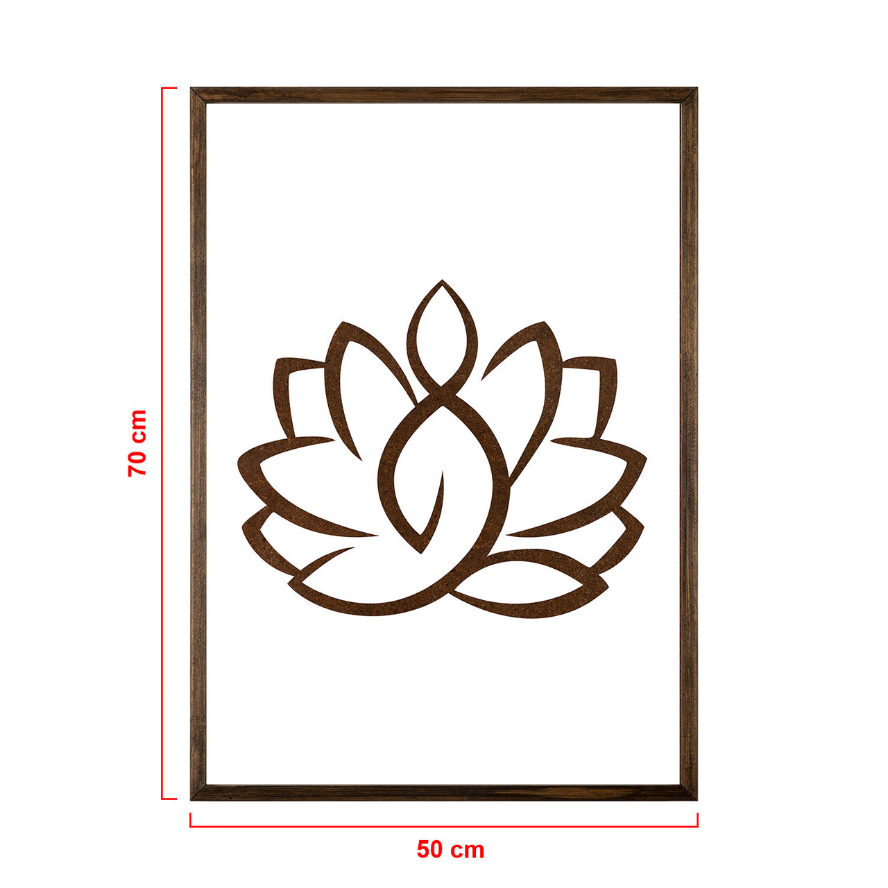 Tablou decorativ, TD078, Lemn, Desenat manual, Natural