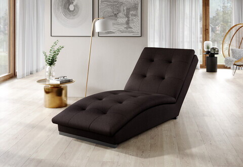 Sezlong living ELTAP, DOR-22FL, Doro, 170x85x95 cm, poliester, maro inchis