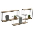 Raft de perete Frances, Versa, 13 x 38 x 10 cm, metal