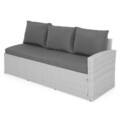 Set coltar 3 piese, Kiara, pentru exterior, 239 x 170 x 73 cm, gri