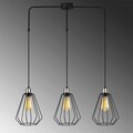 Lustra, Opviq, 892OPV1607, Metal, Negru