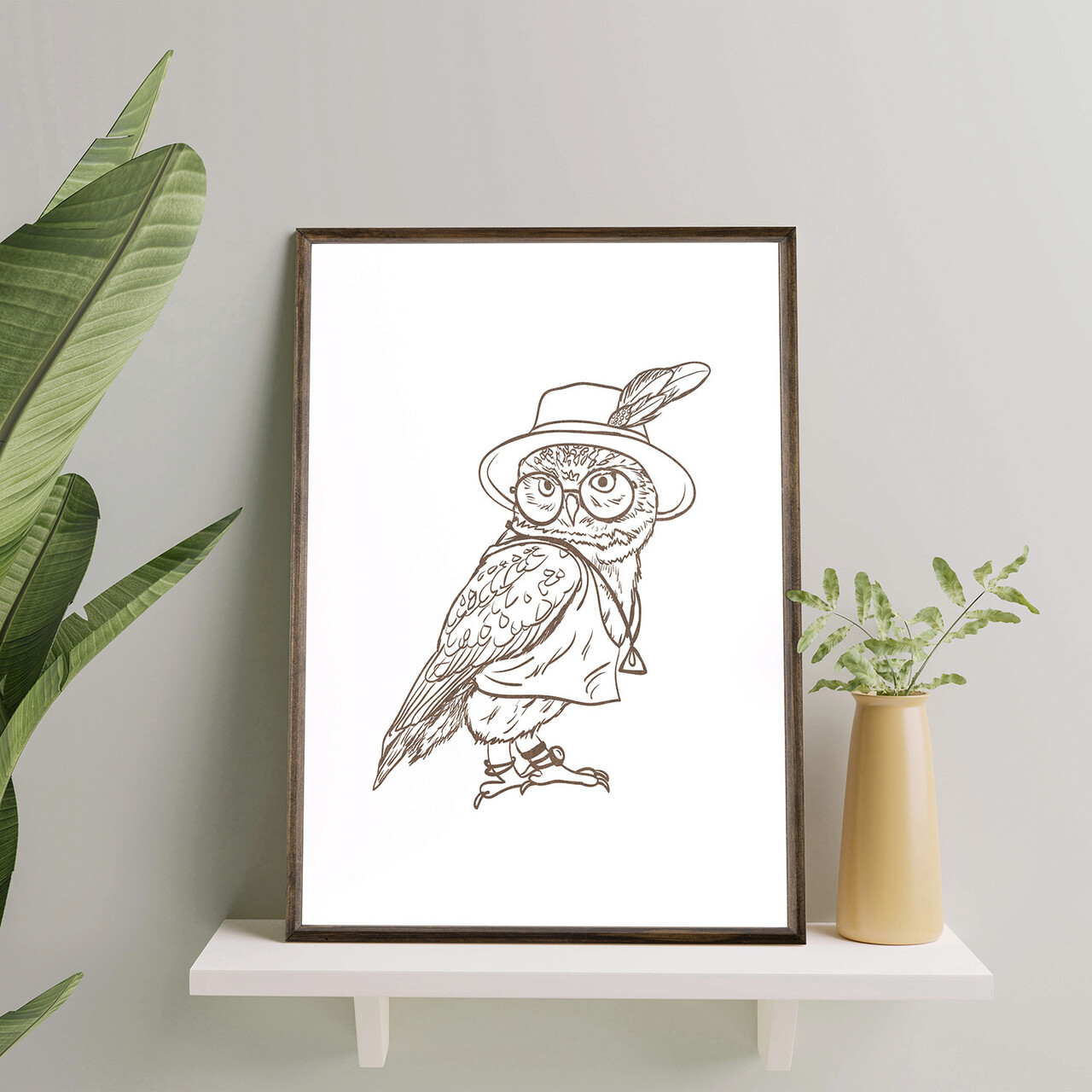 Tablou decorativ TD162 Desenat manual Natural