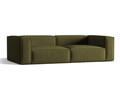 Canapea 5 locuri, Nuria-88, Micadoni Home, 290x110x72 cm, catifea, verde moss melange