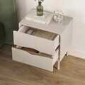 Noptiera, Hanah Home, Marquise, 50x52.3x35 cm, Gresie / Oud intens