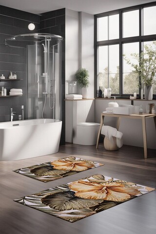 Set covorase de baie, Cartwright, CT-5375, Poliester, Multicolor