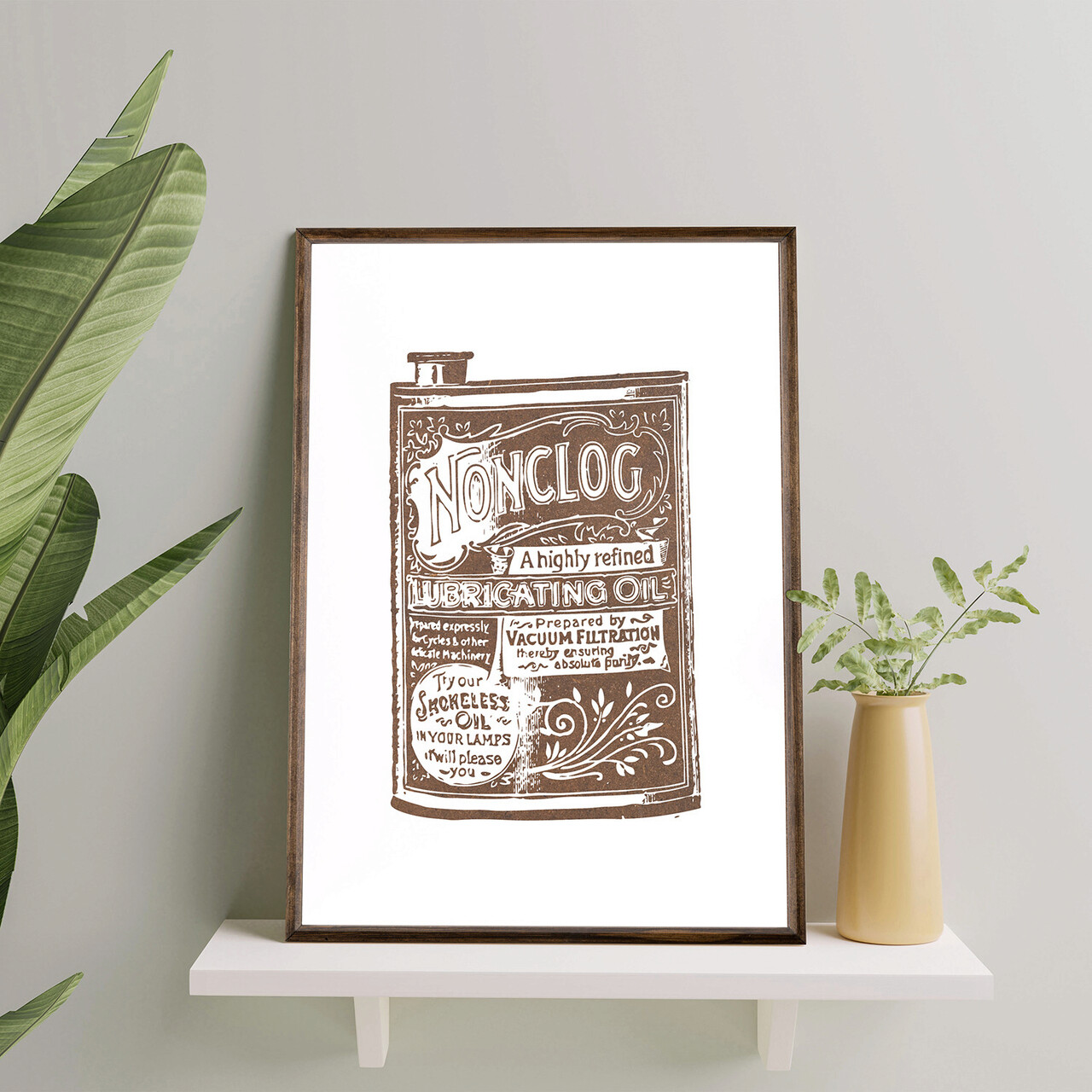 Tablou decorativ TD040 Lemn Desenat manual Natural