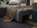 Coltar extensibil stanga 4 locuri ELTAP, Bon-19, Bonett, 250x175x92 cm, lemn/poliester, gri inchis