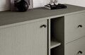 Comoda ADRK, Tili 1D 3S 3P, 100.2x40.8x95 cm, PAL laminat, verde eucalipt