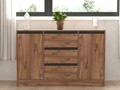 Consola, Puqa Design, Karal, 140x90x40 cm, PAL, Pin Atlantic / Antracit