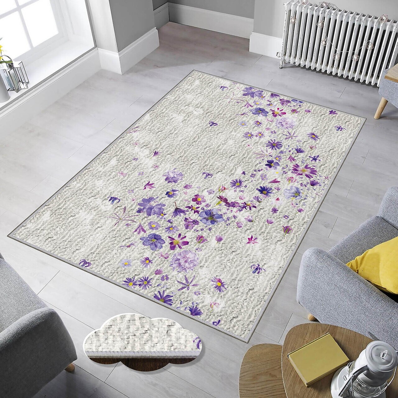 Covor Eexfab433 100x150 cm Poliester Multicolor