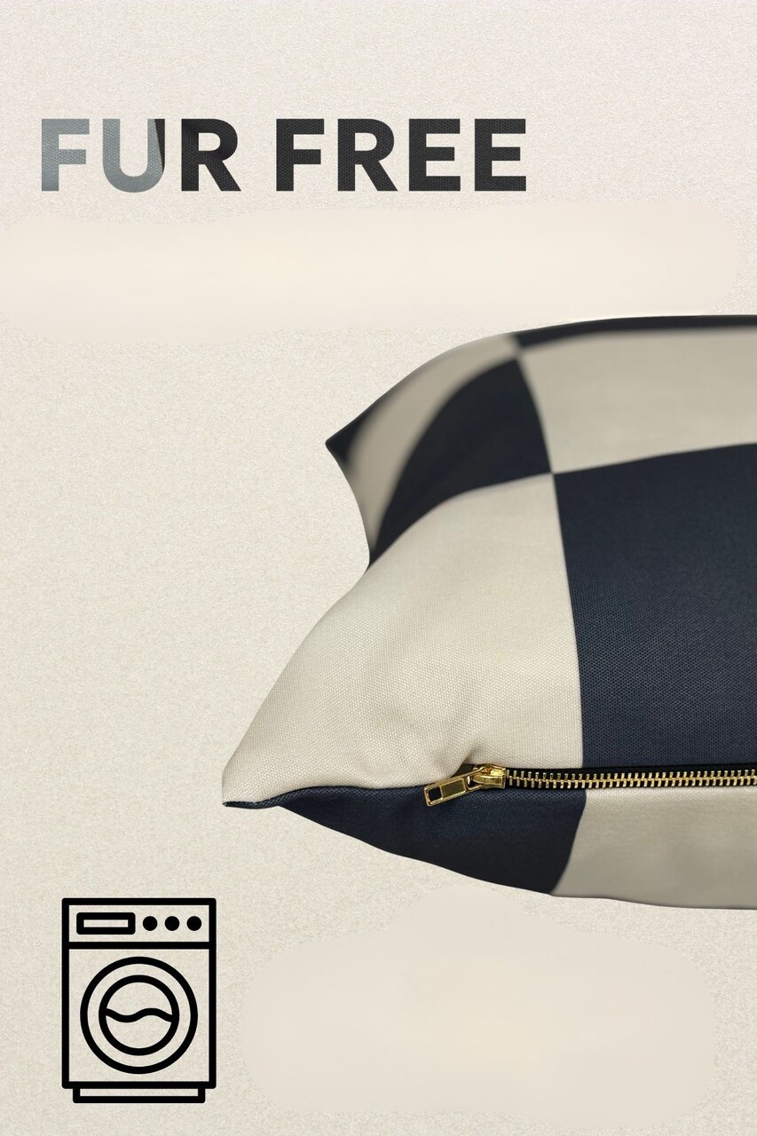Pat pentru animale de companie, Paws &amp; Whiskers, Fur Free 64 x 88, Material exterior: 100% poliester, Alb/Negru - view 3