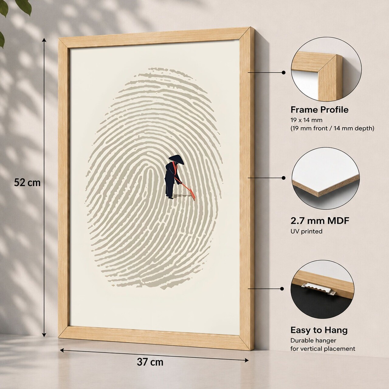 Tablou decorativ, 3752AACT-013, Fundal: 100% MDF (Grosime: 2,7 mm) Vopsire: Imprimare UV, Multicolor — imaginea 2