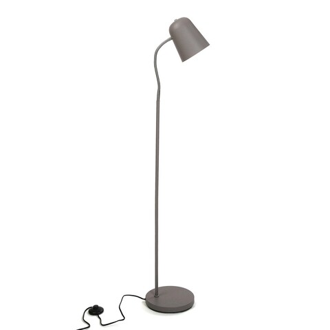 Lampadar davion, versa, 35 x 23 x 142 cm, 1 x e27, 40w, metal, gri