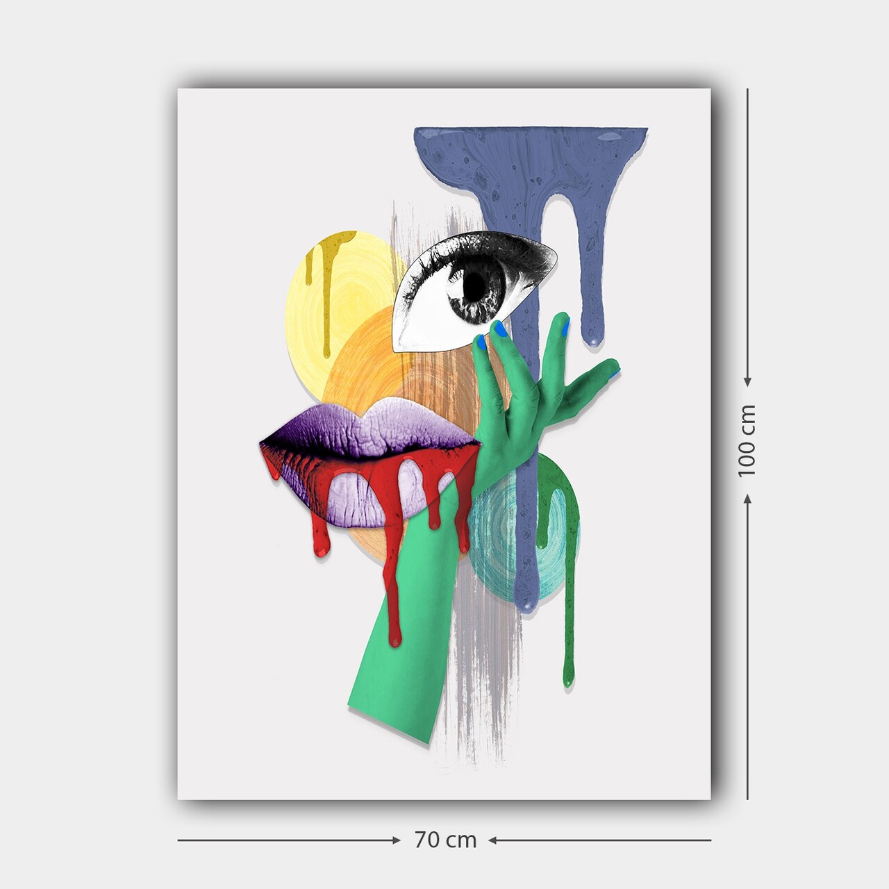 Tablou decorativ, 1087633418_70100, Cadru: 100% LEMN (grosime: 3 cm), Multicolor - view 3