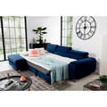 Coltar extensibil stanga 3 locuri ELTAP, LT-40VE, Grayson, 278x205x92 cm, lemn/poliester, albastru inchis