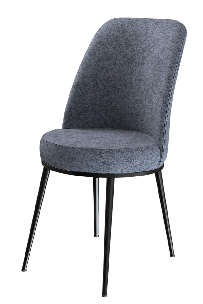 Set scaune 2 piese, Hanah Home, Dexa, Afumat / Negru — imaginea 2