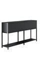 Consola, Bexley, Lord, 150x80x30 cm, PAL, Antracit / Negru