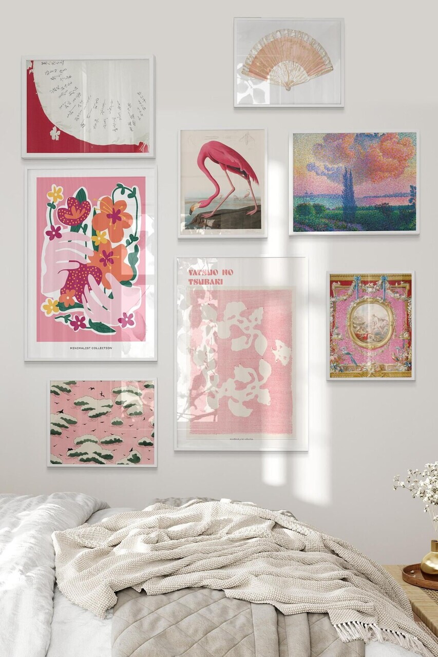 Tablou decorativ, Çgs-021-White-Byk, Lemn masiv, Față: 100% PVC STICLĂ, Multicolor - view 2