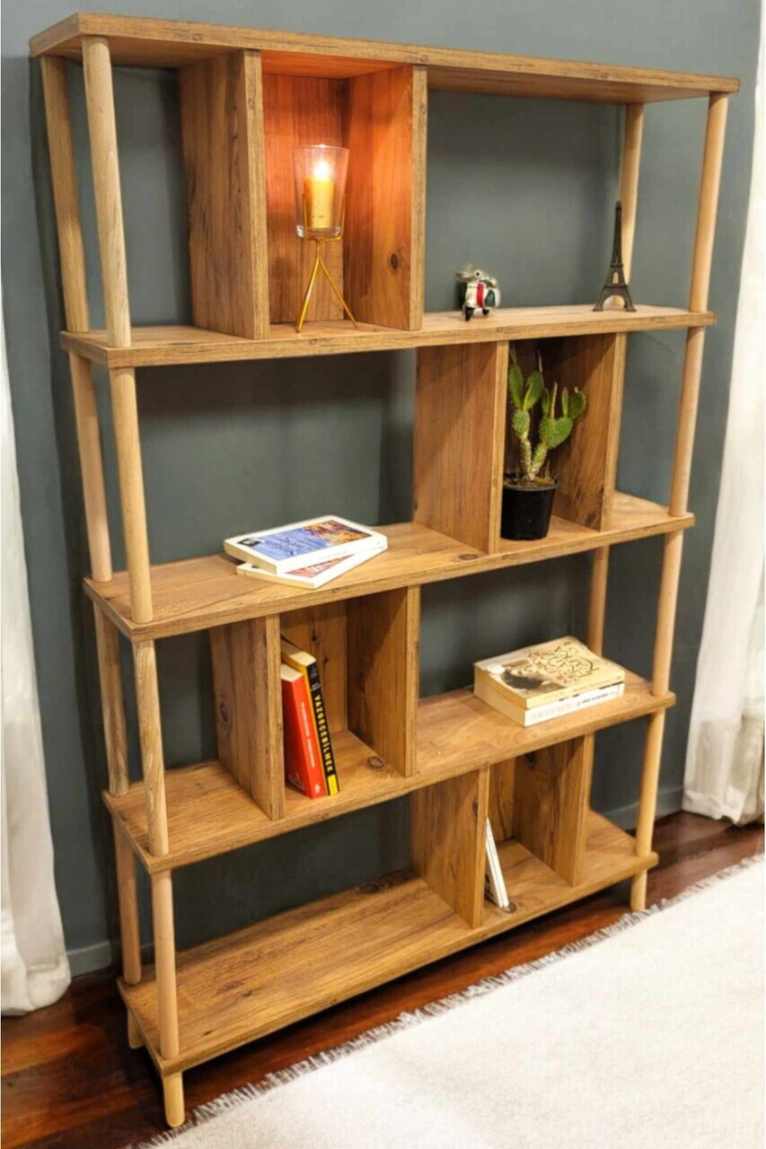 Corp biblioteca Hanah Home Peka-0045 90x137x20 cm PAL Pin