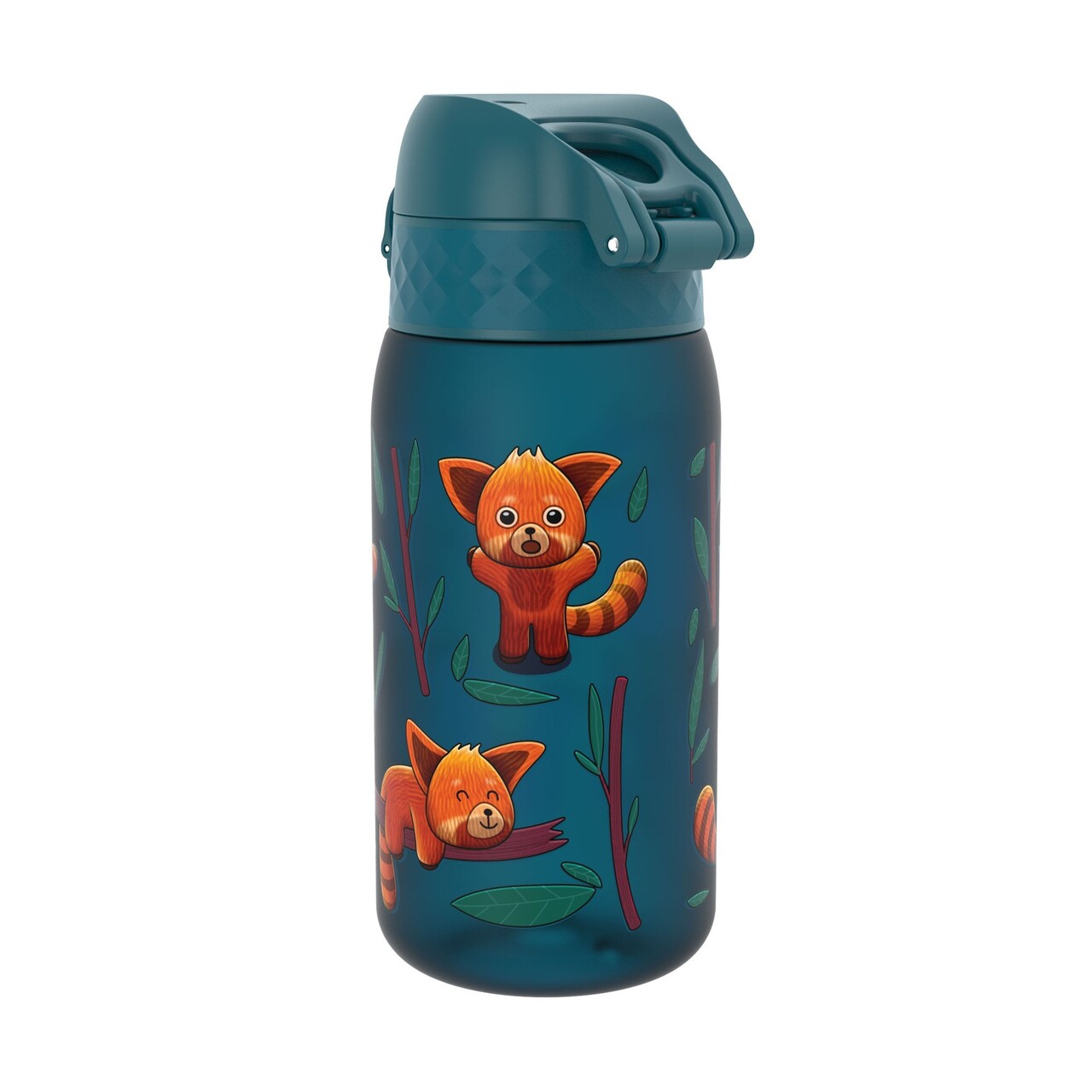 Sticla apa pentru copii, recyclon, 350ml, Red Pandas - Ion8 - imagine 3