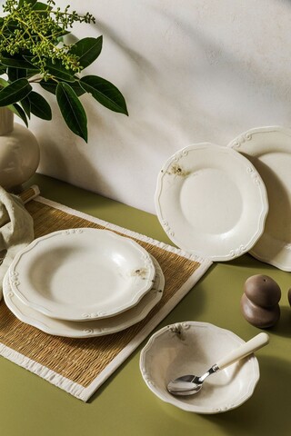 Set de cină (27 piese), L'essentiel Maison, 667PRS1142, Farfurie: 22 x 22 cm (6 bucăți), Multicolor