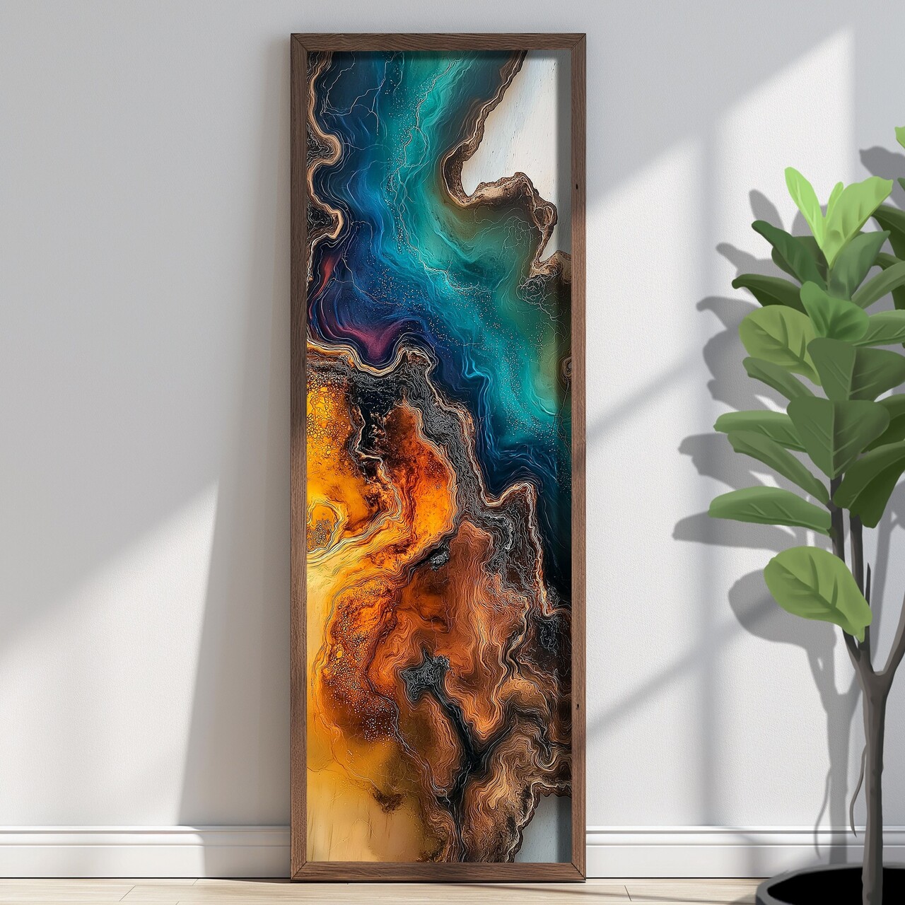 Tablou decorativ EMR074 Lemn Multicolor