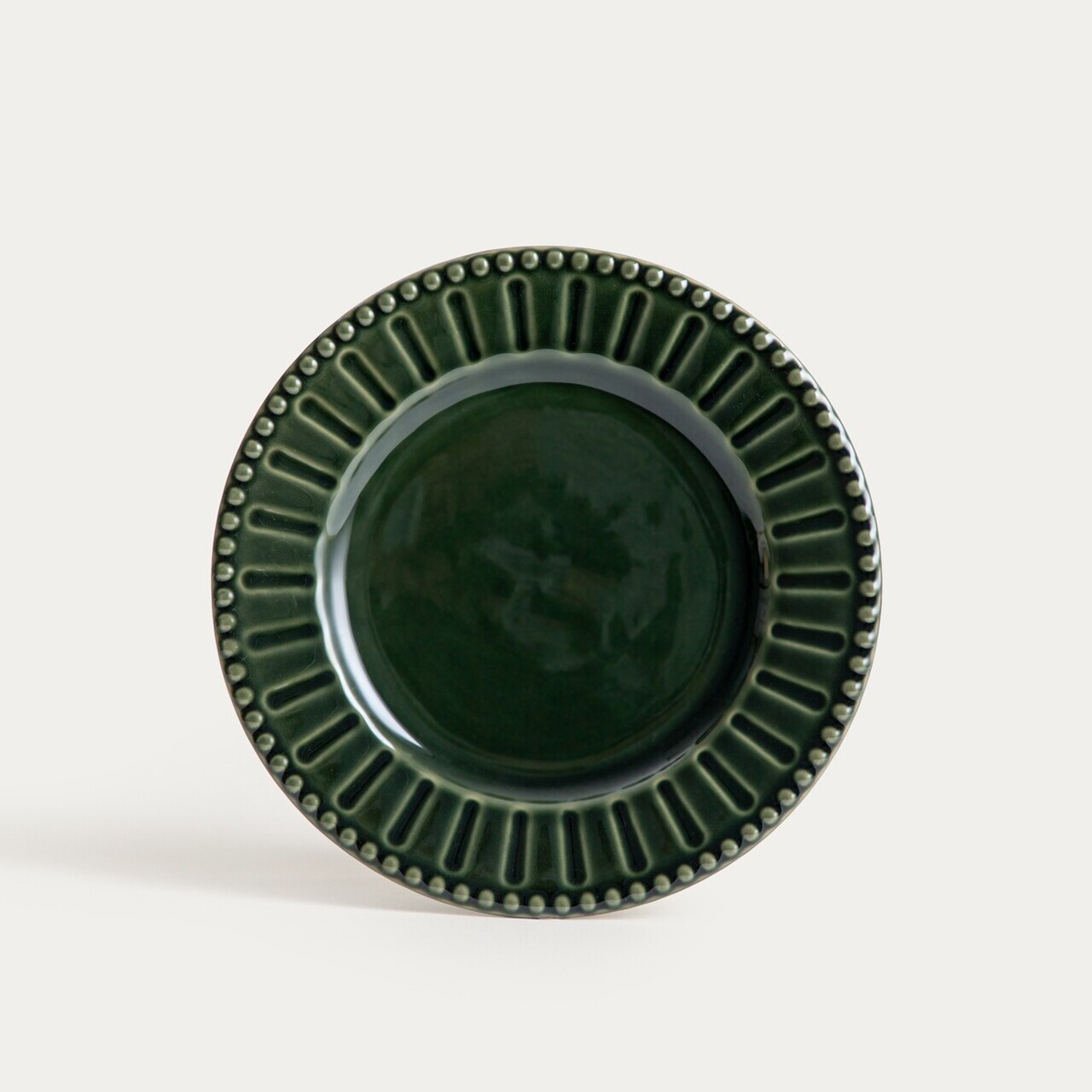 Set 4 farfurii pentru desert Kobbi, Homla, 21.5 cm, ceramica, verde — imaginea 6