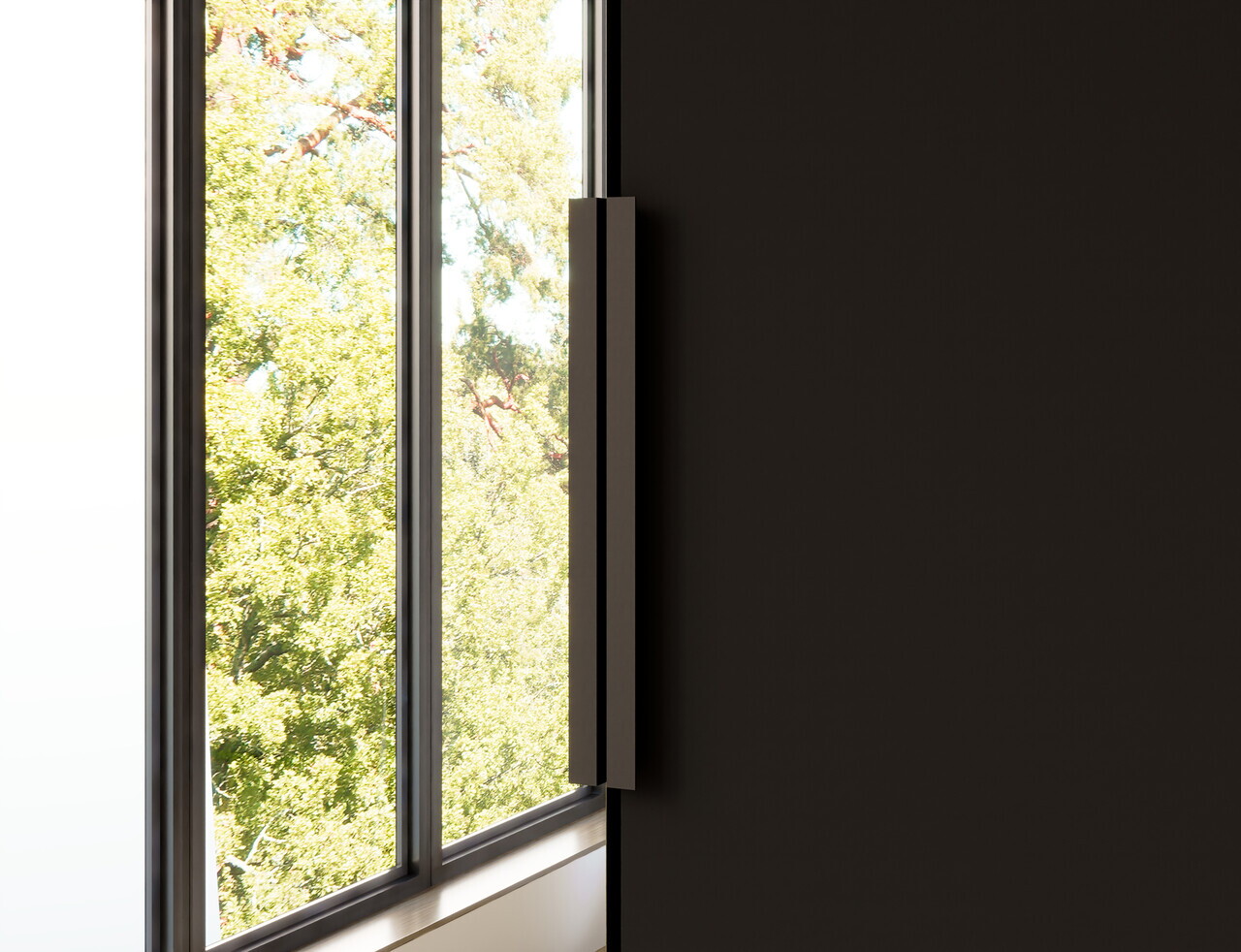 Dulap pentru haine cu oglinda ELTAP, BM1-SZA100, Mirtillo, 100x60x216 cm, PAL laminat, negru — imaginea 9