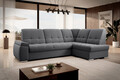 Coltar extensibil dreapta 3 locuri ELTAP, RT-06SO, Sado, 272x192x95 cm, lemn/poliester, gri inchis