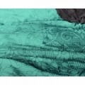 Lenjerie de pat pentru două persoane Maurice Blue, Primaviera Deluxe, 100% bumbac satinat